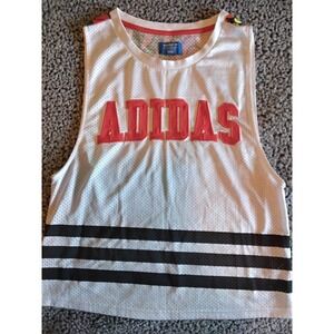 Adidas Rita Ora Dragon Print Mesh Tank Top White Red Black Jersey Sleeveless 090